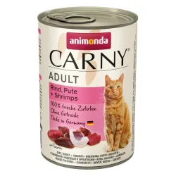 ANIMONDA Carny Adult Cat wołowina, indyk i krewetki 400g